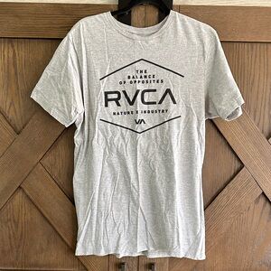 RVCA Light Gray Short Sleeve Tee